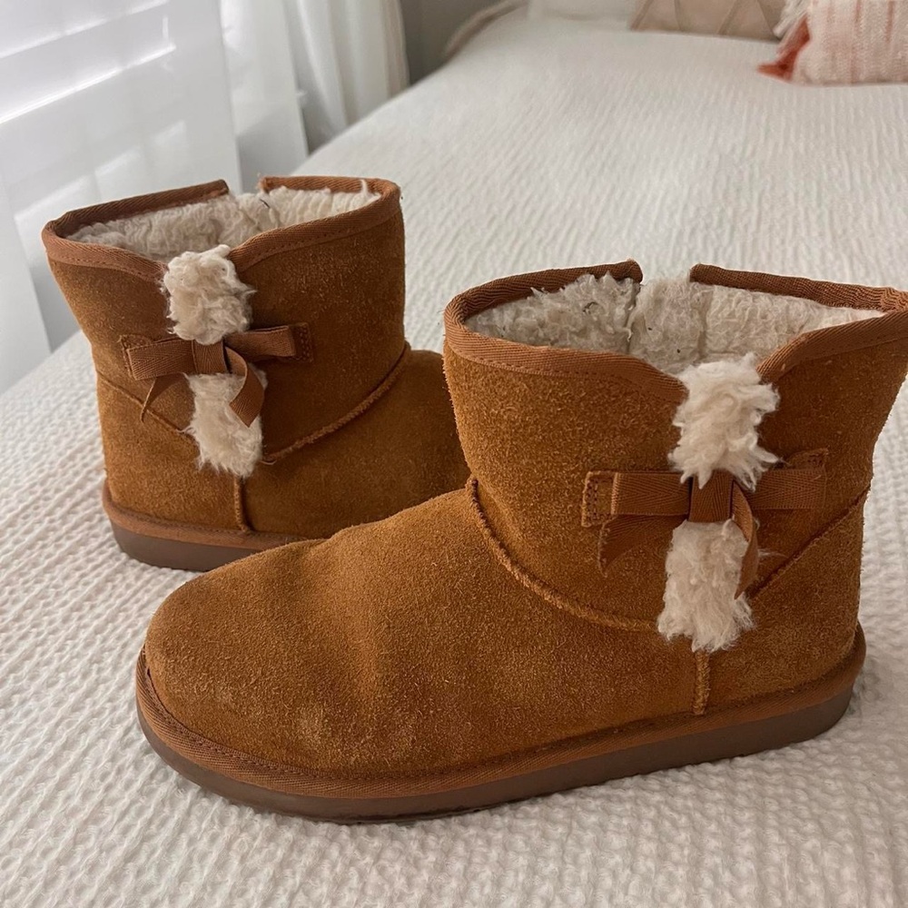 Brown Suede Fur-Lined Boots UGG